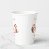 Cute Winter It's Cold Outside Bear Baby Shower  紙コップ (右)