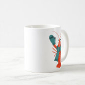 Cute Winter Lobster Holiday コーヒーマグカップ (正面右)