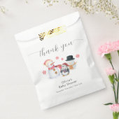 Cute Winter Penguin Snowman Baby Shower  フェイバーバッグ (封をした状態)