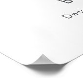 Cute Winter Penguin Snowman Baby Shower Welcome  ポスター (角)