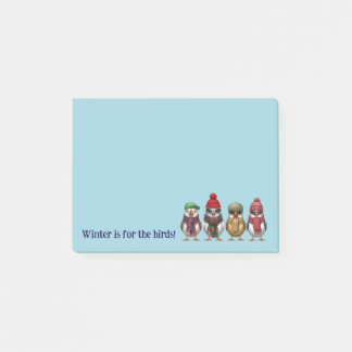 Cute Winter Post It Notes | Winter Birds  ポストイット