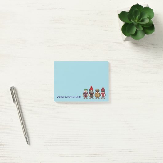 Cute Winter Post It Notes | Winter Birds  ポストイット (オフィス)