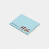 Cute Winter Post It Notes | Winter Birds  ポストイット (アングル)