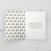 Cute Winter Rabbits Birthday Party カード (内部)