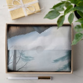 Cute Winter Raccoon with Gold Ornament Christmas 薄葉紙 (ギフト)