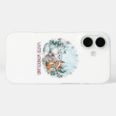 Cute Winter Wonderland Creatures iPhone/iPad Case Case-Mate iPhoneケース (裏面 (横))