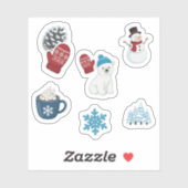 Cute Winter Wonderland Sticker Pack シール (シート)