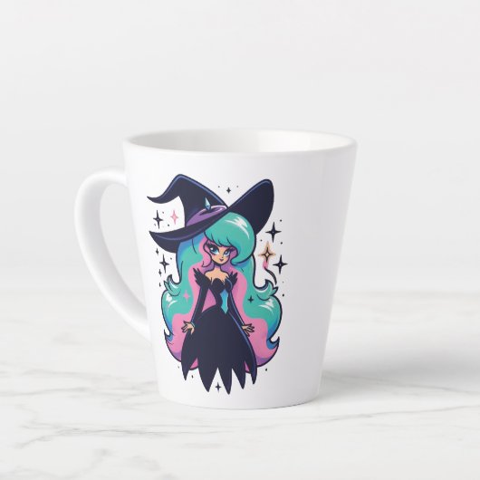 Cute Witch カフェラテマグ (左アングル)