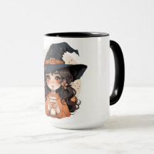 Cute Witch Coffee Mug | Cozy Autumn Aesthetic Hall
