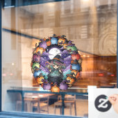 Cute Witch Creating Magical Moments With Toads ウィンドウサイン (カフェ窓)