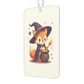 Cute Witch Fox � Magical Halloween Animal Tee カーエアーフレッシュナー (左)