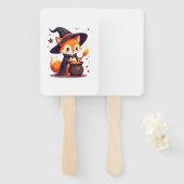 Cute Witch Fox � Magical Halloween Animal Tee ハンドファン (正面&裏面)