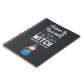 Cute Witch Gifts Funny Typography Humor Quote ノートブック (左側)