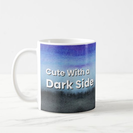 Cute With a Dark Side Aesthetic コーヒーマグカップ (左)