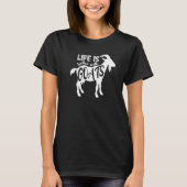 Cute With Goats Farm Animal Tシャツ (正面)