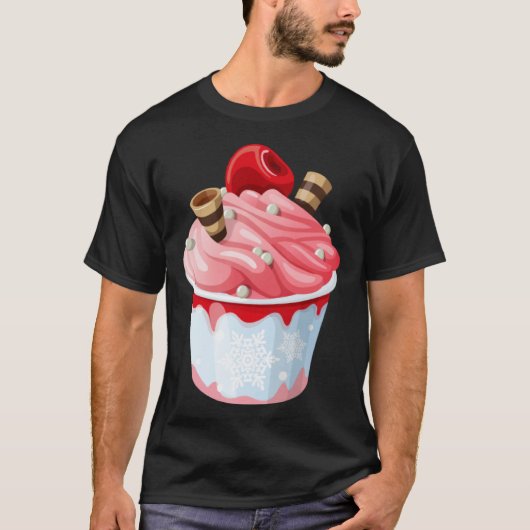 Cute with Motif Ice Cream Tシャツ (正面)