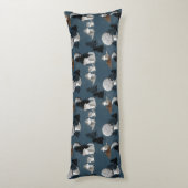 Cute Wolf Pack Woodland Night Baby Nursery ボディピロー (裏面 (縦))