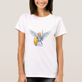 Cute woman Angel's with open wings Tシャツ