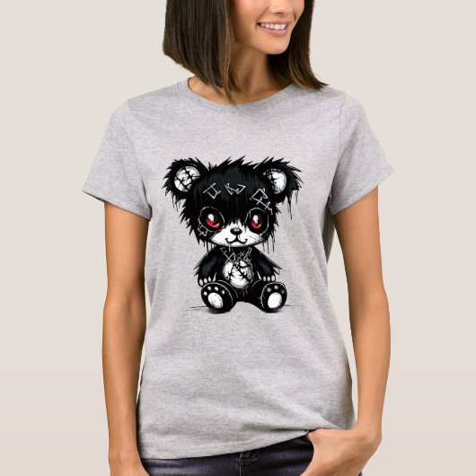 Cute Women’s Basic T-Shirt – Adorable Graphic  Tシャツ (正面)