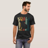 Cute Womens Mens Kids Retro Koala Bear  Zookeeper Tシャツ (正面フル)
