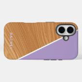 Cute Wood and Purple Personalized  Case-Mate iPhoneケース (裏面 (横))