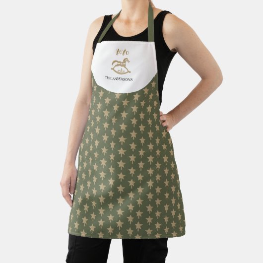 Cute Wooden Rocking Horse エプロン (インサイチュ)