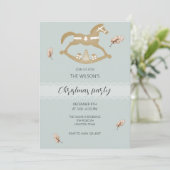 Cute Wooden Rocking Horse 招待状 (スタンド正面)