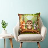 Cute Woodland Animal Friends クッション (椅子)