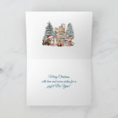 Cute Woodland Animal Scene シーズンカード (内部)