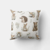 Cute Woodland Animal Watercolour クッション (裏面)