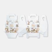 Cute Woodland Animals 1st Birthday Party Favor Box フェイバーボックス (折り畳みなし)