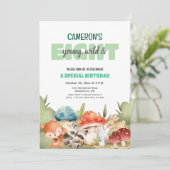 Cute Woodland Animals 8th Birthday Party  招待状 (スタンド正面)