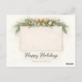 Cute Woodland Animals Birthday Card with Rainbow ポストカード (裏面)