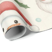 Cute Woodland Animals Christmas Wrapping Paper ラッピングペーパー (ロールコーナー)