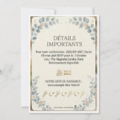 Cute Woodland Animals Eucalyptus Boho Baby Shower (裏面)