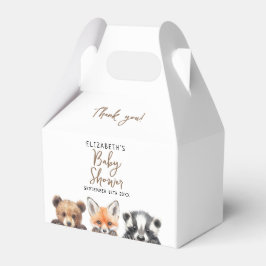 Cute Woodland Animals Forest Friends Baby Shower フェイバーボックス