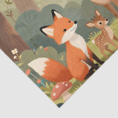 Cute Woodland Animals Nursery Scene 薄葉紙 (詳細)