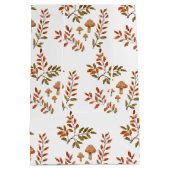 Cute Woodland Animals Thank You Baby Shower ミディアムペーパーバッグ (裏面)