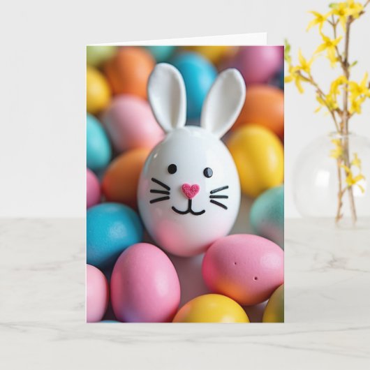 Cute Woodland Friend Greeting Card カード (黄色い花)