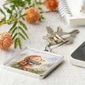 Cute Woodland Hedgehog  キーホルダー (側面)