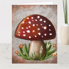 Cute Woodland Mushroom Tissue Paper カード