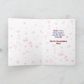 Cute Wrapped in Hearts Pup Grandson Valentine Card シーズンカード (内部)