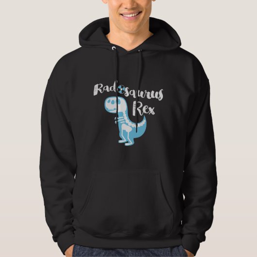 Cute X-Ray Tech T, Radiology Dinosaur Graphic Gift パーカ (正面)