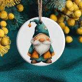 Cute Xmas Gnome First Christmas Baby Name& Photo  セラミックオーナメント
