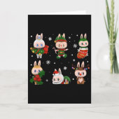 Cute Xmas Labubu Lover Labubu The Monsters Christm カード (正面)
