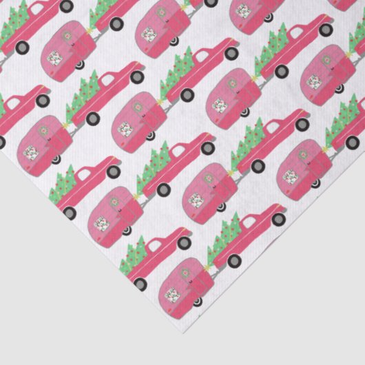 Cute Xmas Trailers RVs Trucks Christmas Holiday  薄葉紙 (詳細)