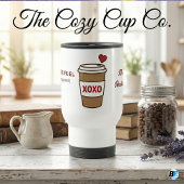 Cute  XOXO Love Heart Valentine's Day Teacher Gift トラベルマグ