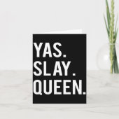 Cute Yas Slay Queen Quote Girls  カード (正面)