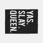 Cute Yas Slay Queen Quote Girls  フリースブランケット (正面(横))