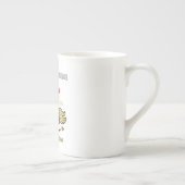 Cute Year of the Horse 2026 Floral Hearts Travel M ボーンチャイナマグカップ (右)